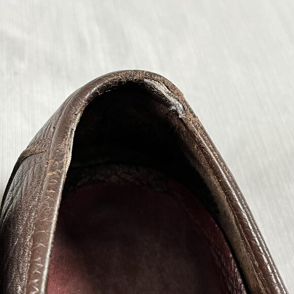 Salvatore Ferragamo Grandioso Gancini Men’s Size 8 Wide Horse Bit Brown Loafers main image 9